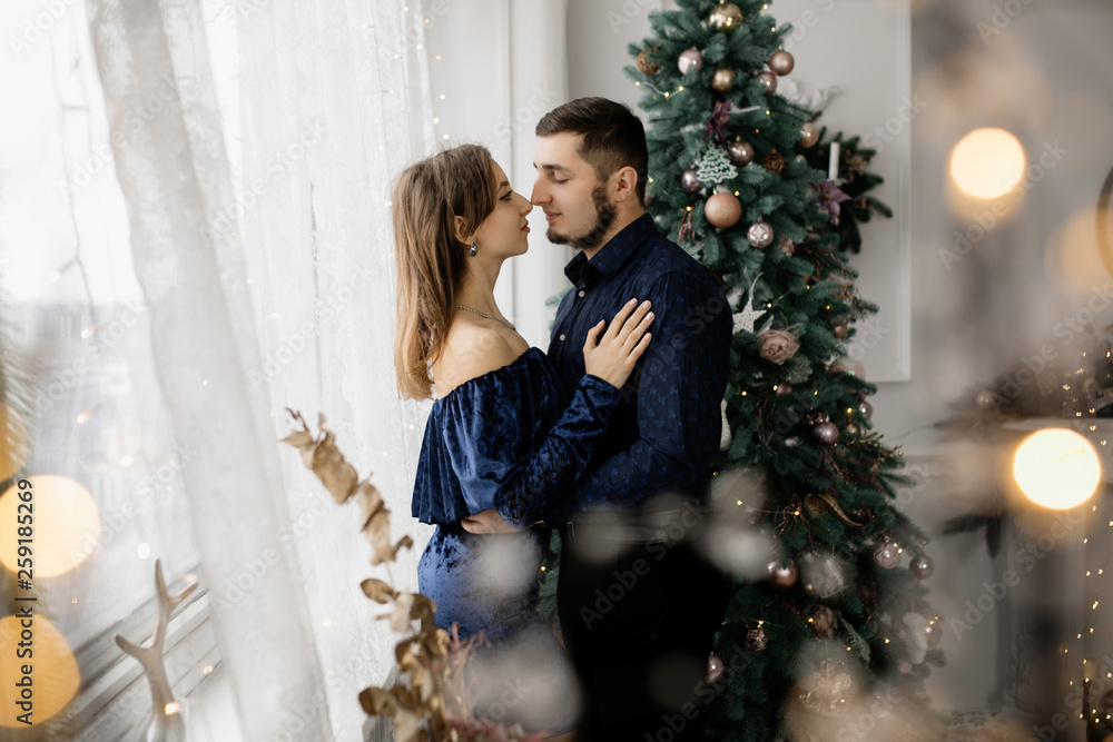 Lovers spend time together in their tenderness and love Lovers spend time together in their tenderness and love