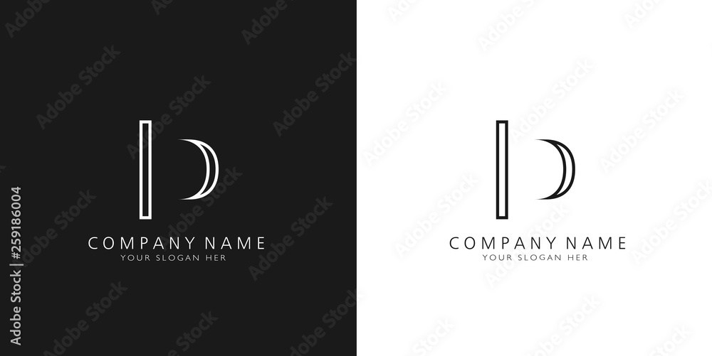 D logo letter design D logo letter design