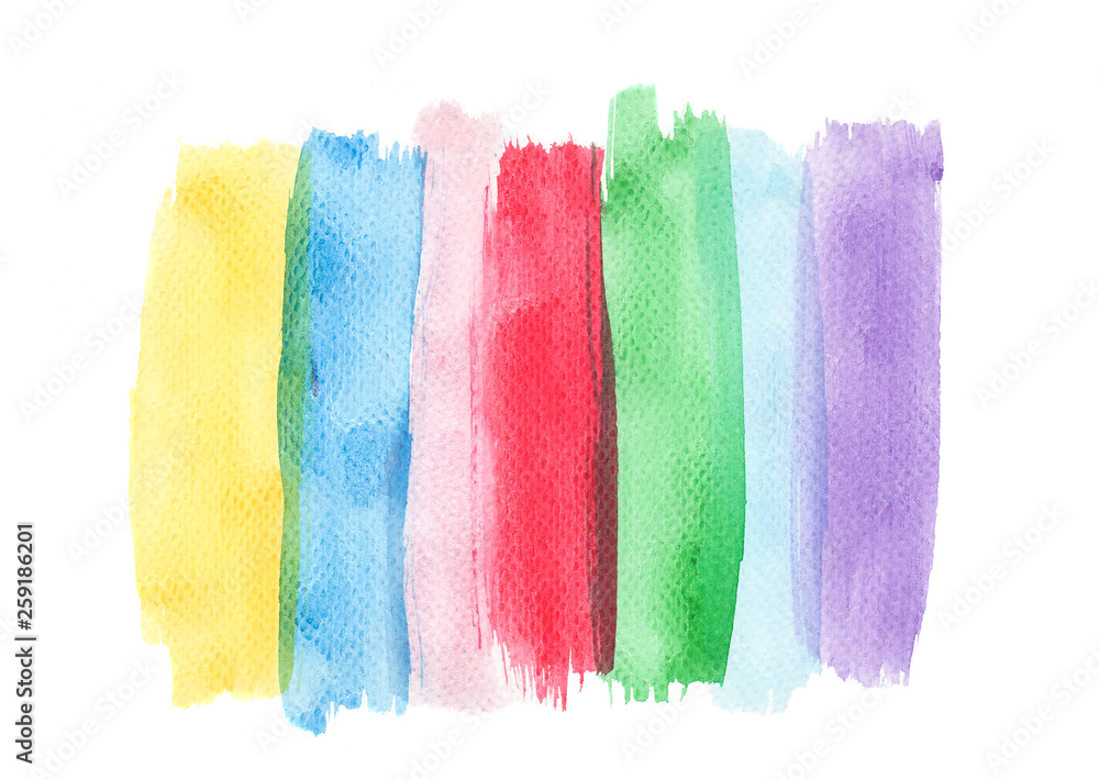 Fototapeta premium watercolor lines on white background