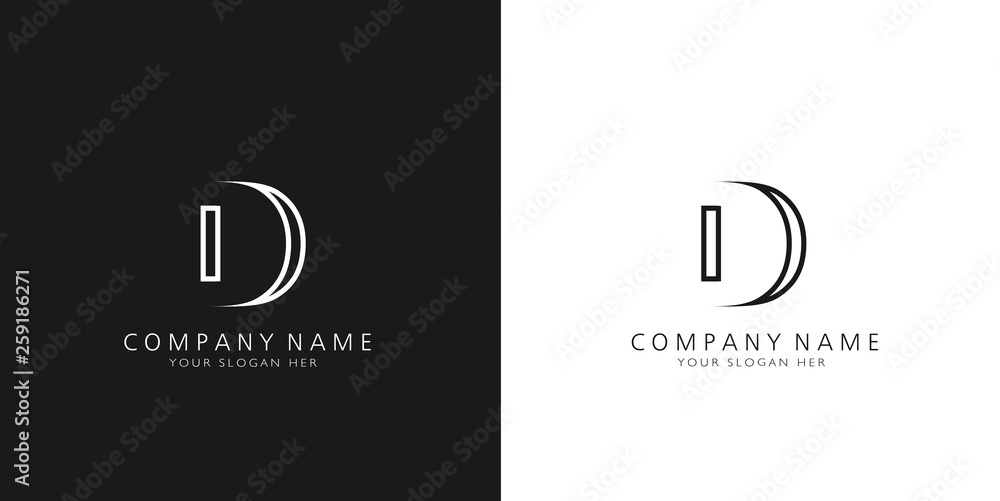 D logo letter design D logo letter design