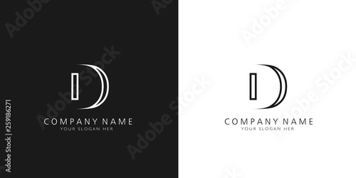 D logo letter design	
