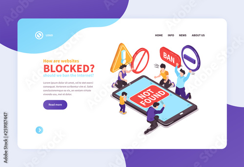 Banned Website Landing Page