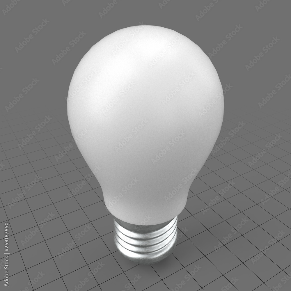 LED light bulb Stock 3D asset | Adobe Stock