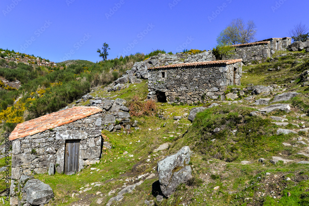 Old water mills in Galicia