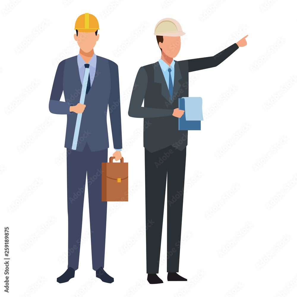 Construction teamwork avatar Construction teamwork avatar