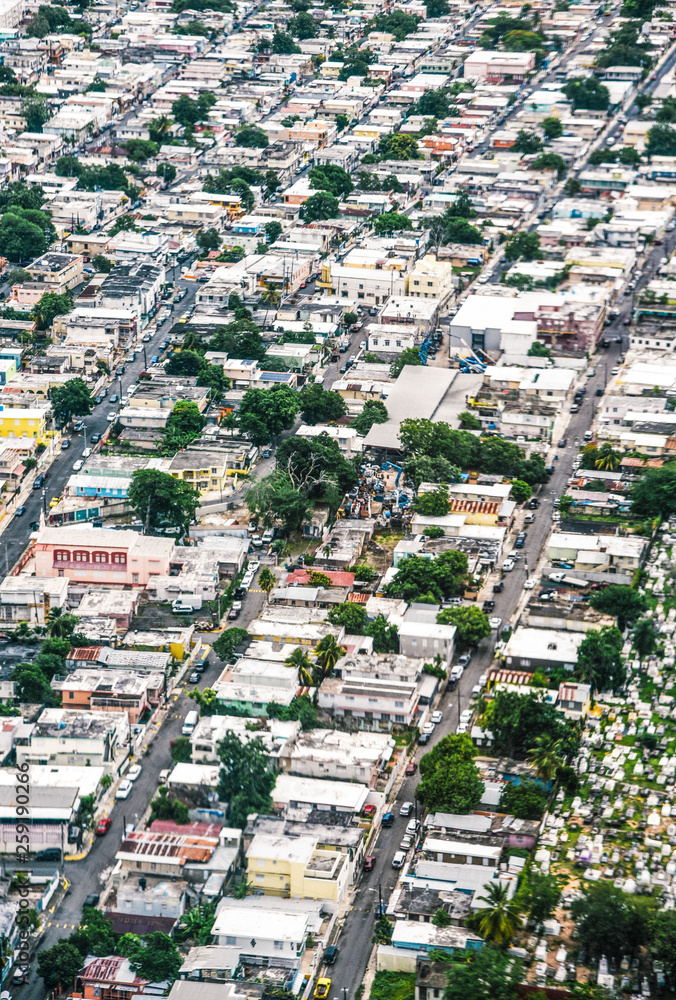 Aerial view of San Juan Puerto Rico 