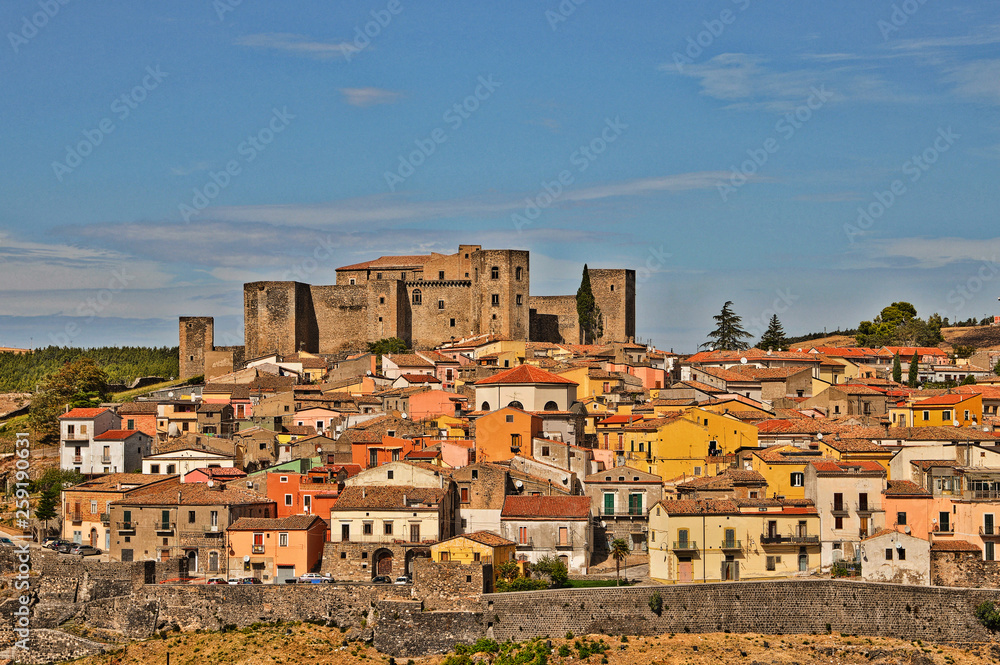 The historic town of Melfi in southern Italy