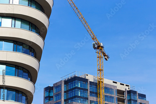 Construction site of new development, Brno. Czech Republic.