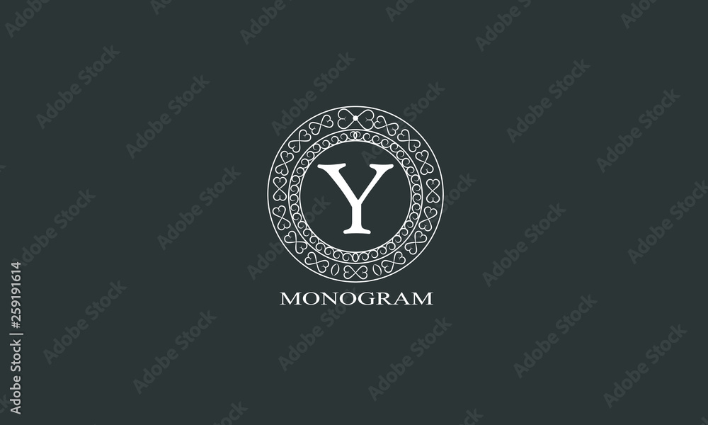Creative concept of the logo with the letter. Identity design for a store, office, restaurant, boutique, hotels, fashion, etc. Vector illustration Creative concept of the logo with the letter. Identity design for a store, office, restaurant, boutique, hotels, fashion, etc. Vector illustration