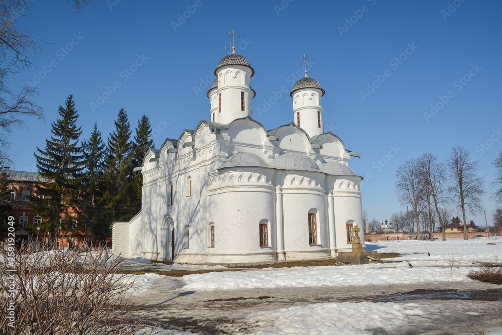 Obraz premium Orthodox Church in spring.