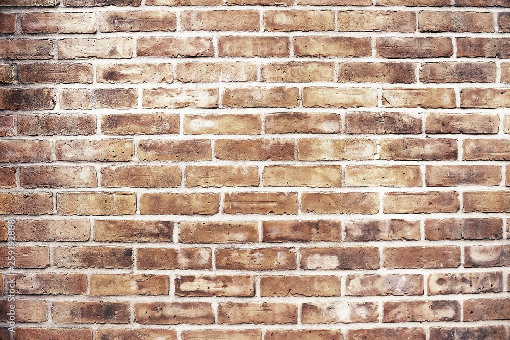 Obraz premium Old red brick wall background texture