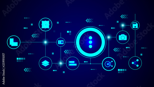 Triple dots. Three dots. icon. From web set