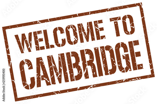 welcome to Cambridge stamp