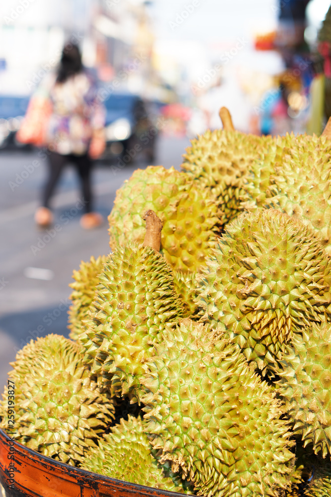 Durian fruit in Thailand has a sweet taste. Durian fruit in Thailand has a sweet taste.