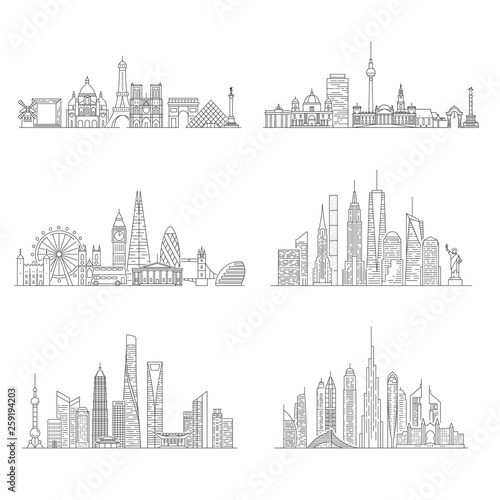 Cities skylines set.