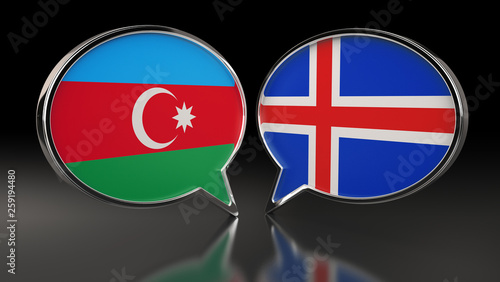 Azerbaijan and Iceland flags with Speech Bubbles. 3D Illustration Free Download Azerbaijan and Iceland flags with Speech Bubbles. 3D Illustration - GFXLoad
