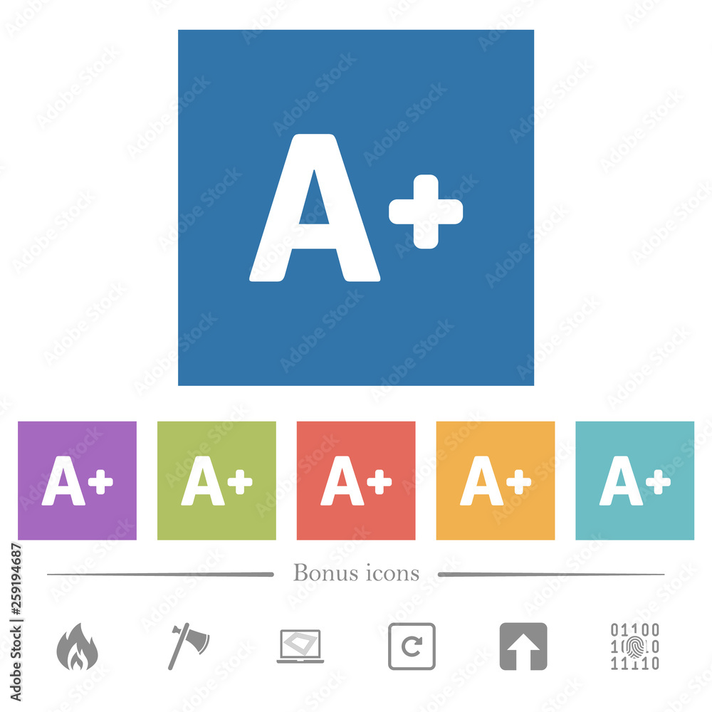Increase font size flat white icons in square backgrounds Increase font size flat white icons in square backgrounds