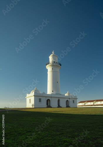 lighthouse at sunset