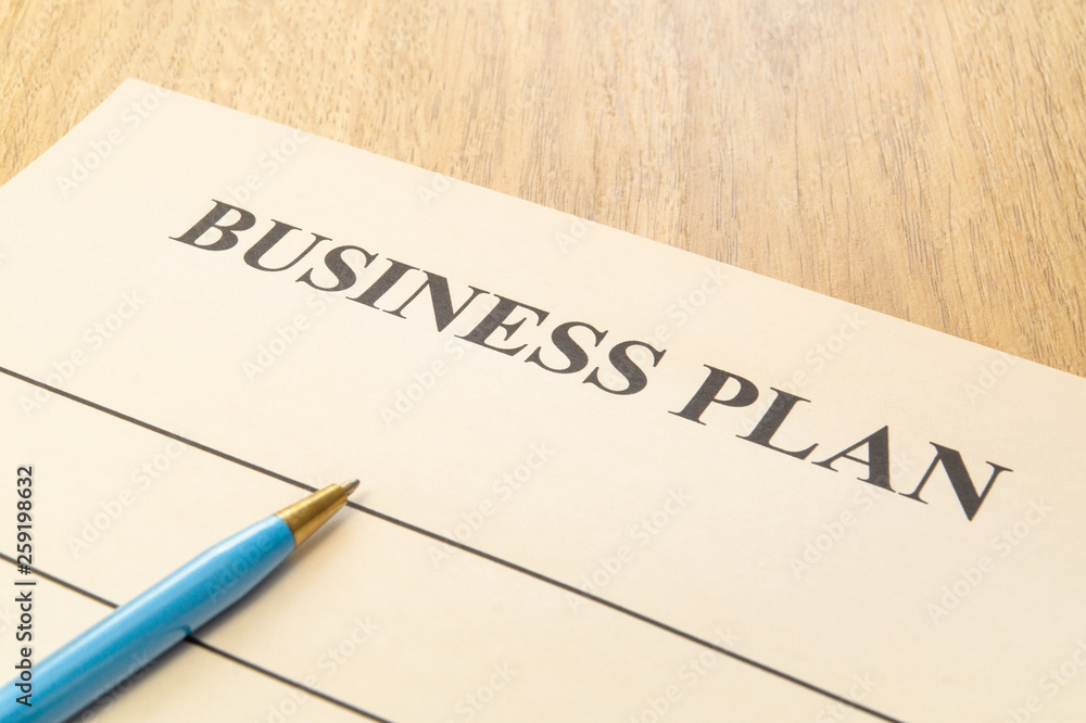 Strategy business plan with pen on table. Strategy business plan with pen on table.