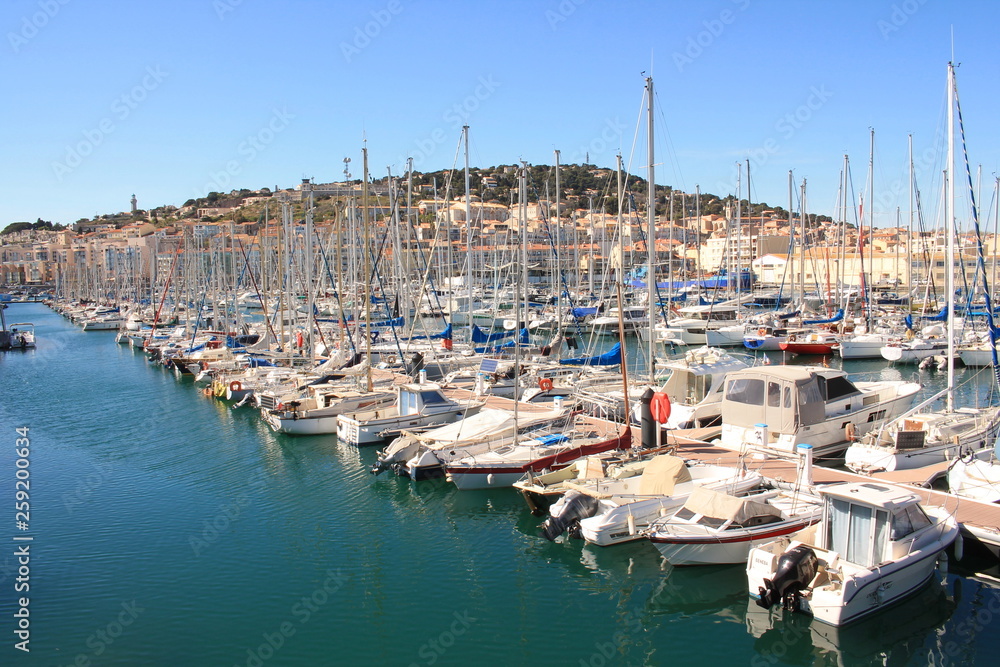 in Sete, a seaside resort and singular island in the Mediterranean sea, it is named the Venice of Languedoc Rousillon, France