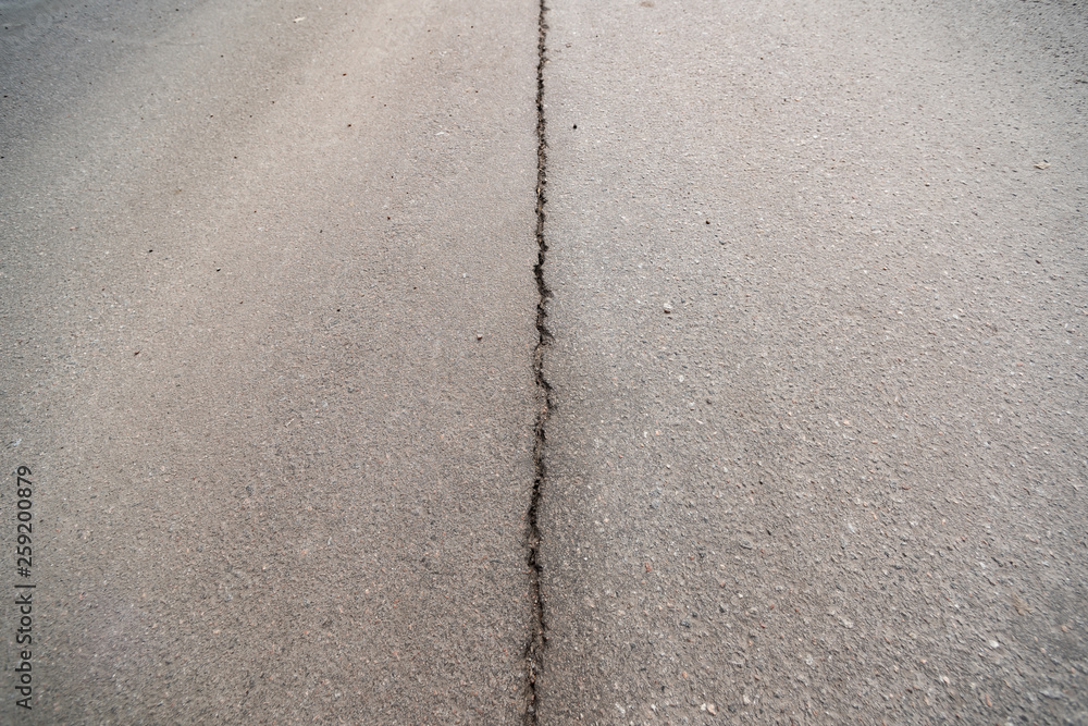 Crack in the asphalt