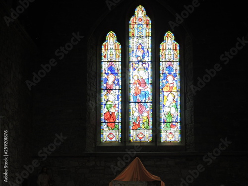 stained glass window in Irish Church © Charles