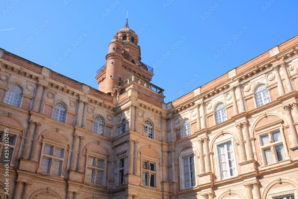 The Assezat hotel in Toulouse, a Renaissance townhouse of a grand sort in the pink city, France