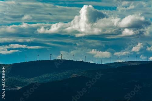 Wind mills in the mountains