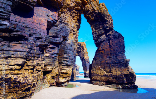 "Playa de las Catedrales" an amazing beach at North Spain in the community of Galicia.