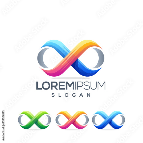 infinity x logo design