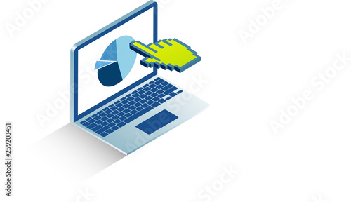 manina, click, cliccare, commercio, acquisti, economia