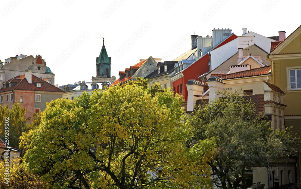 View of old Lublin. Poland