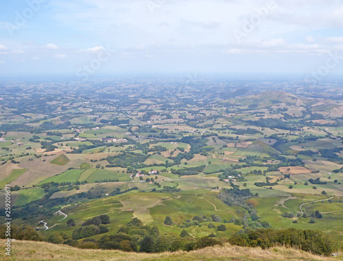 Rural France from Mount Baigura