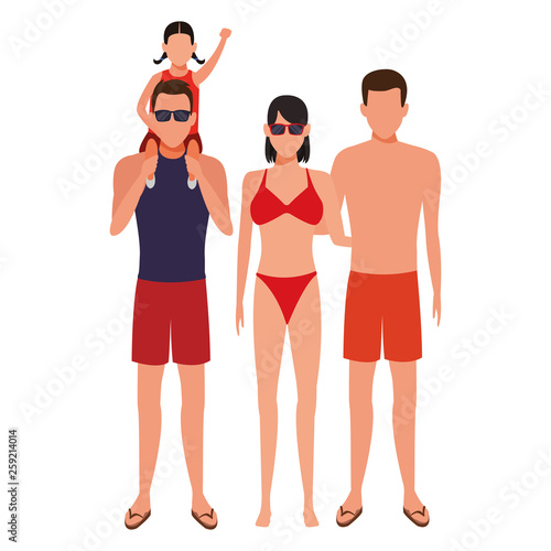 family avatar cartoon character