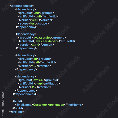 Digital java code text. Computer software coding vector concept. Programming coding script java, digital program code on screen illustration. Vector illustration.