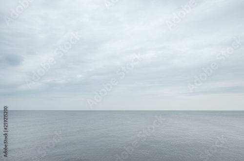 Seaspace peaceful landscape. Baltic sea scenic.