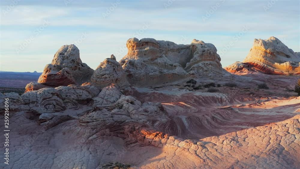 Aerial view of White Pocket, Vermilion Cliffs National Monument, Utah, Arizona, United States Aerial view of White Pocket, Vermilion Cliffs National Monument, Utah, Arizona, United States