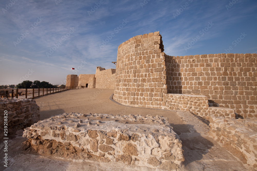 A view of ancient Bahrain fort built in 16th century