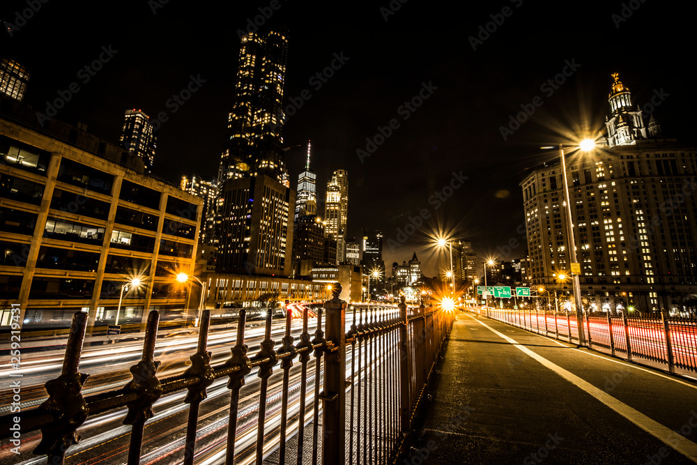 Fototapeta premium Manhattan Long Exposure