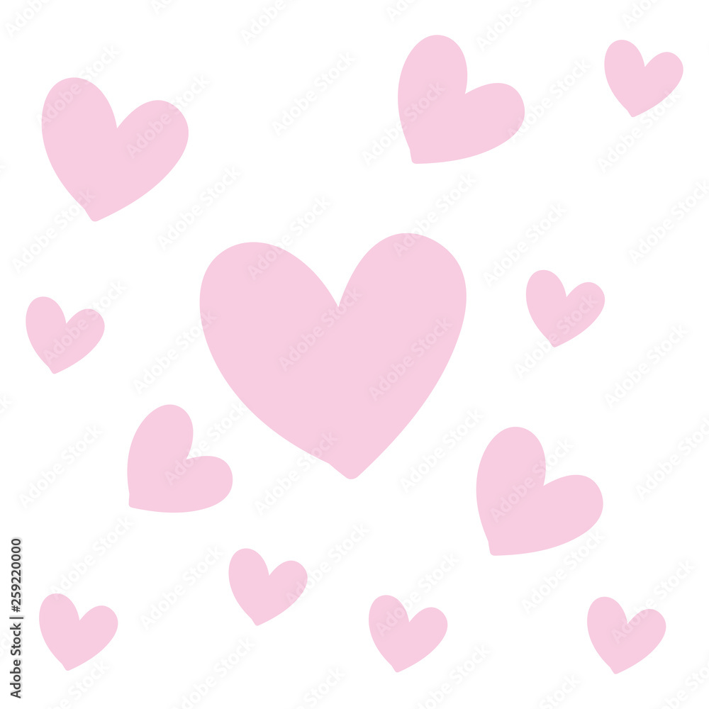 hearts pattern background isolated icon