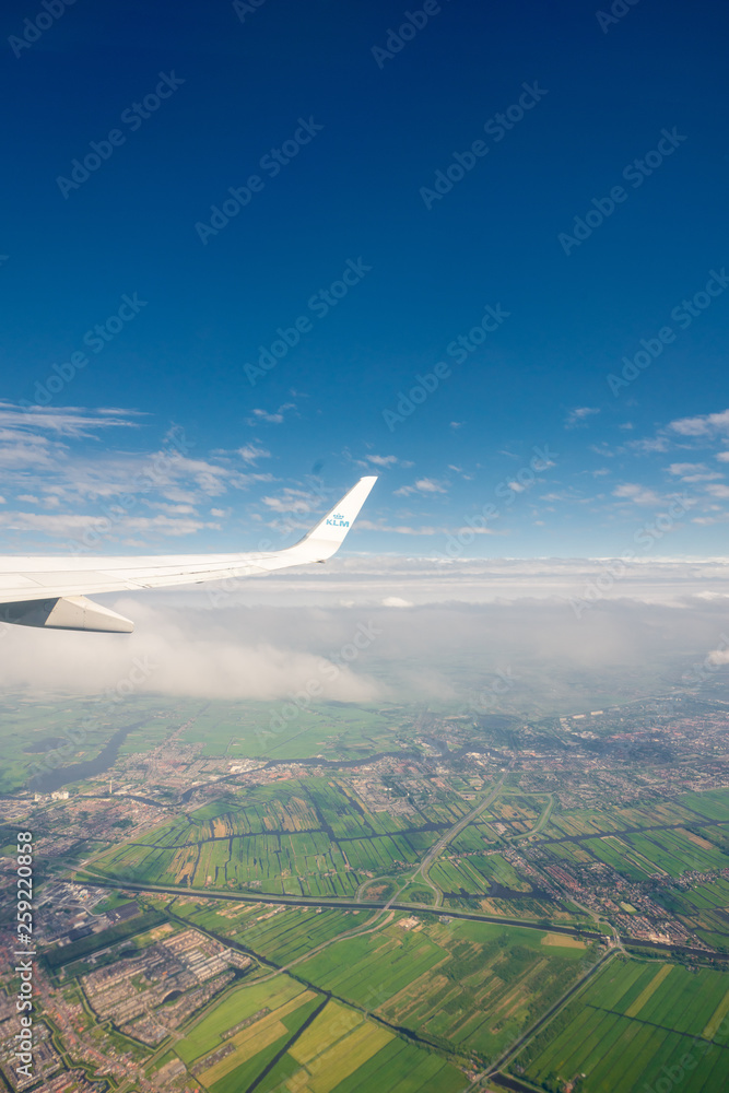 Fototapeta premium Airplane window view