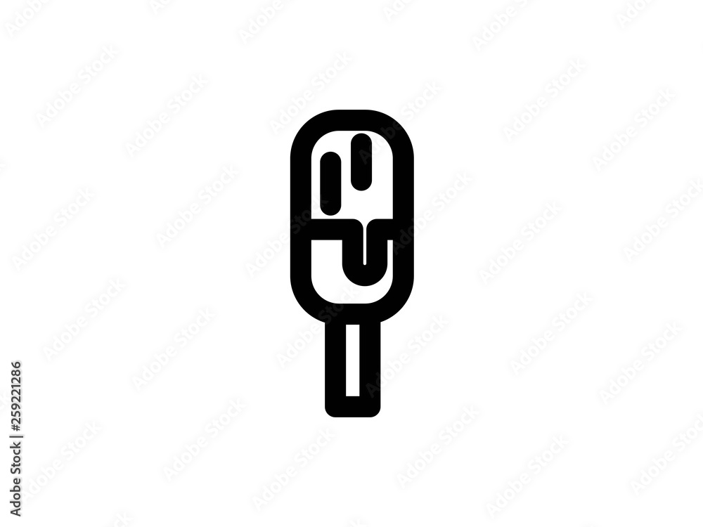 ice cream outline vector icon ice cream outline vector icon