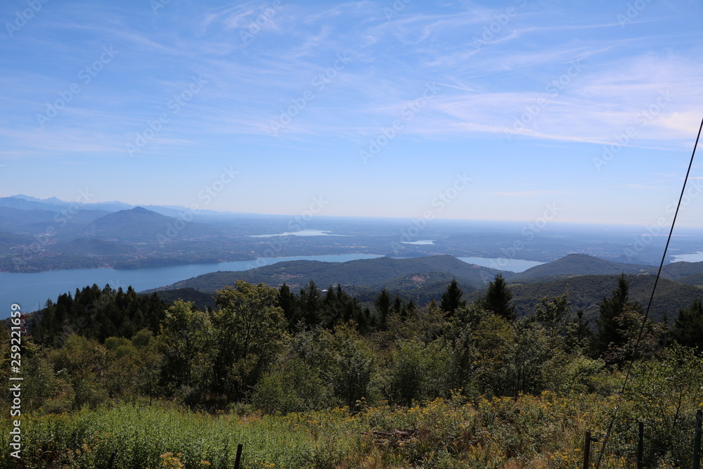 View from Monte Mottarone to Lake Maggiore, Italy View from Monte Mottarone to Lake Maggiore, Italy