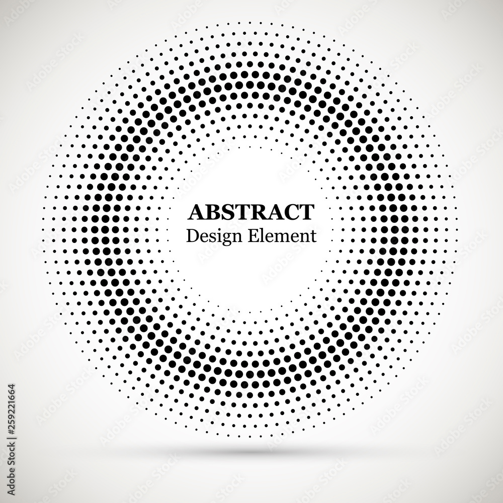 Halftone dotted background circularly distributed. Halftone effect vector pattern.Circle dots isolated on the white background.Border logo icon. Draft emblem for your design. Halftone dotted background circularly distributed. Halftone effect vector pattern.Circle dots isolated on the white background.Border logo icon. Draft emblem for your design.