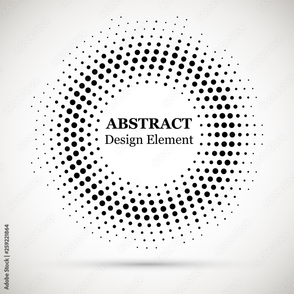 Halftone dotted background circularly distributed. Halftone effect vector pattern.Circle dots isolated on the white background.Border logo icon. Draft emblem for your design. Halftone dotted background circularly distributed. Halftone effect vector pattern.Circle dots isolated on the white background.Border logo icon. Draft emblem for your design.
