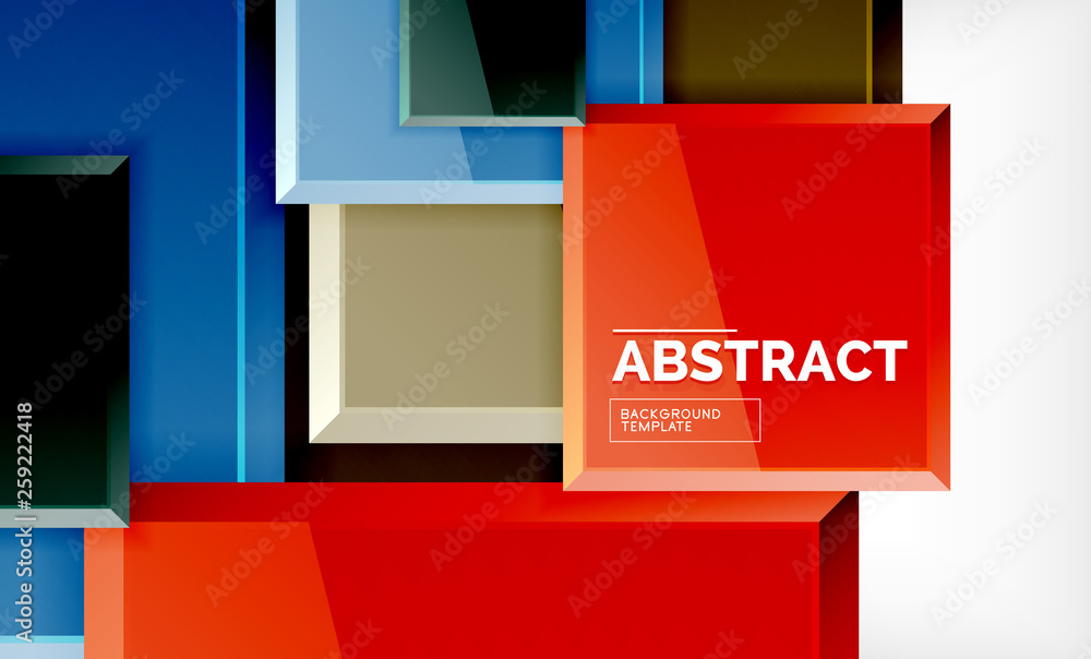 Geometric abstract background, modern square design Geometric abstract background, modern square design