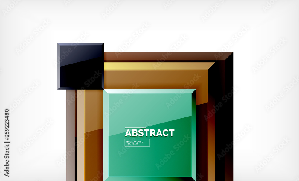 Square geometrical background Square geometrical background
