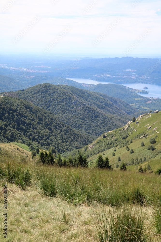 View from Monte Mottarone to Lago d'Orta, Italy