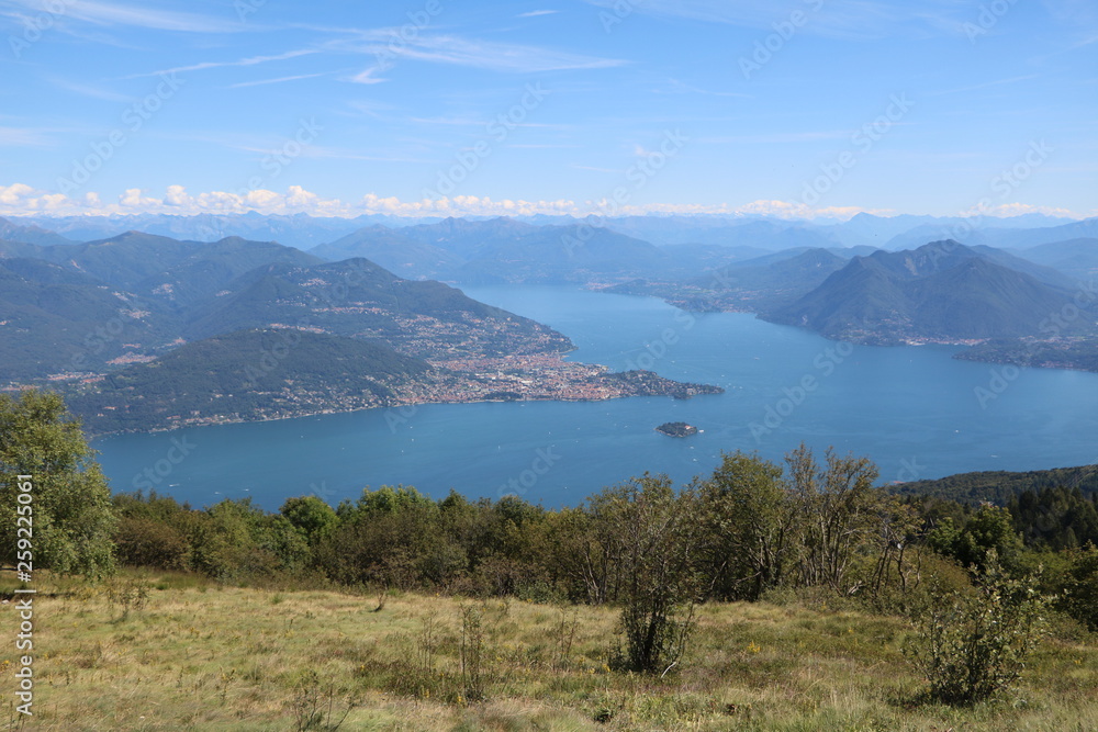 Lake Maggiore view from Monte Mottarone, Italy