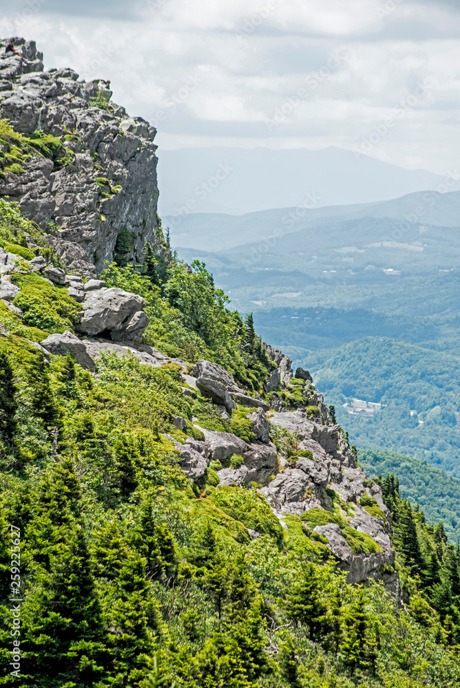 Scenic landscape from Grandfather Mountain.